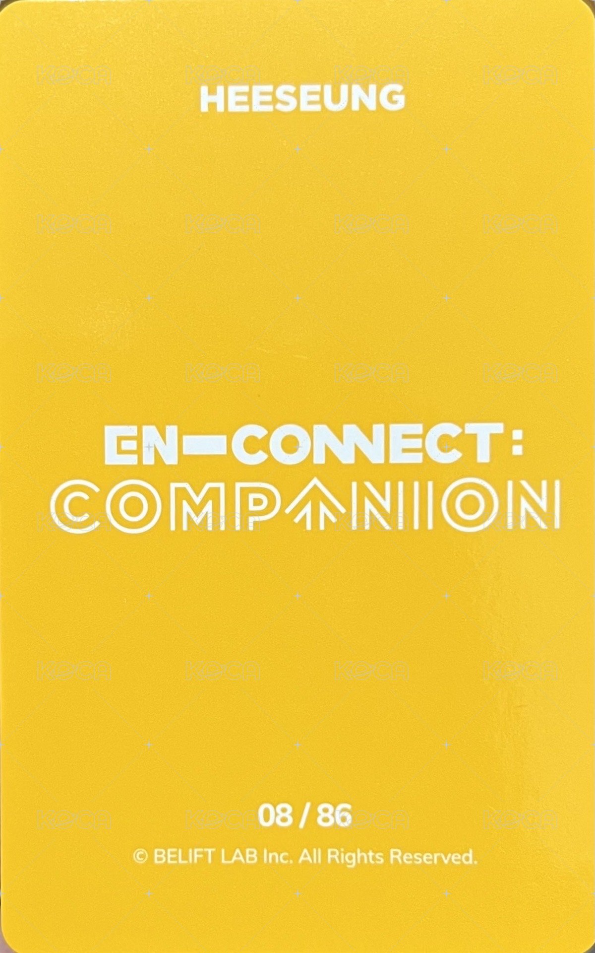 2021 EN-CONNECT FM 隨機卡  背面