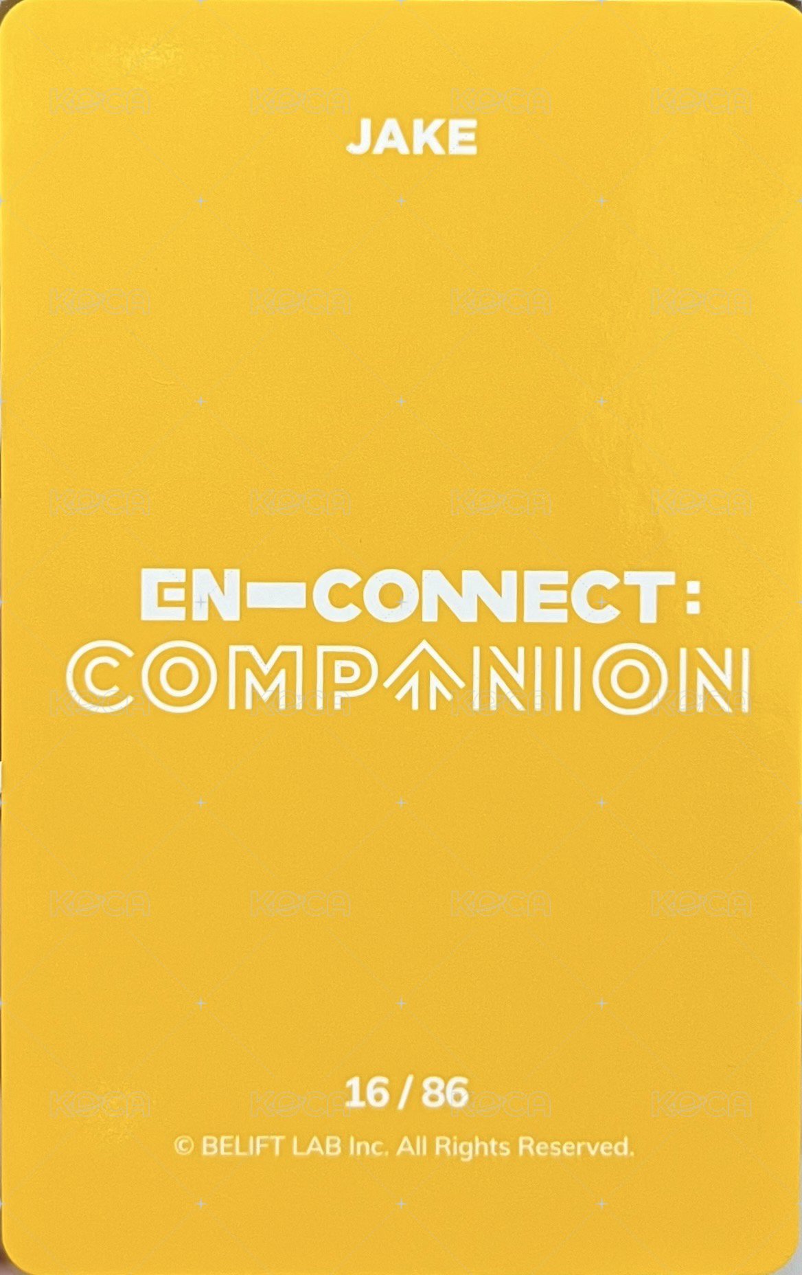 2021 EN-CONNECT FM 隨機卡  背面