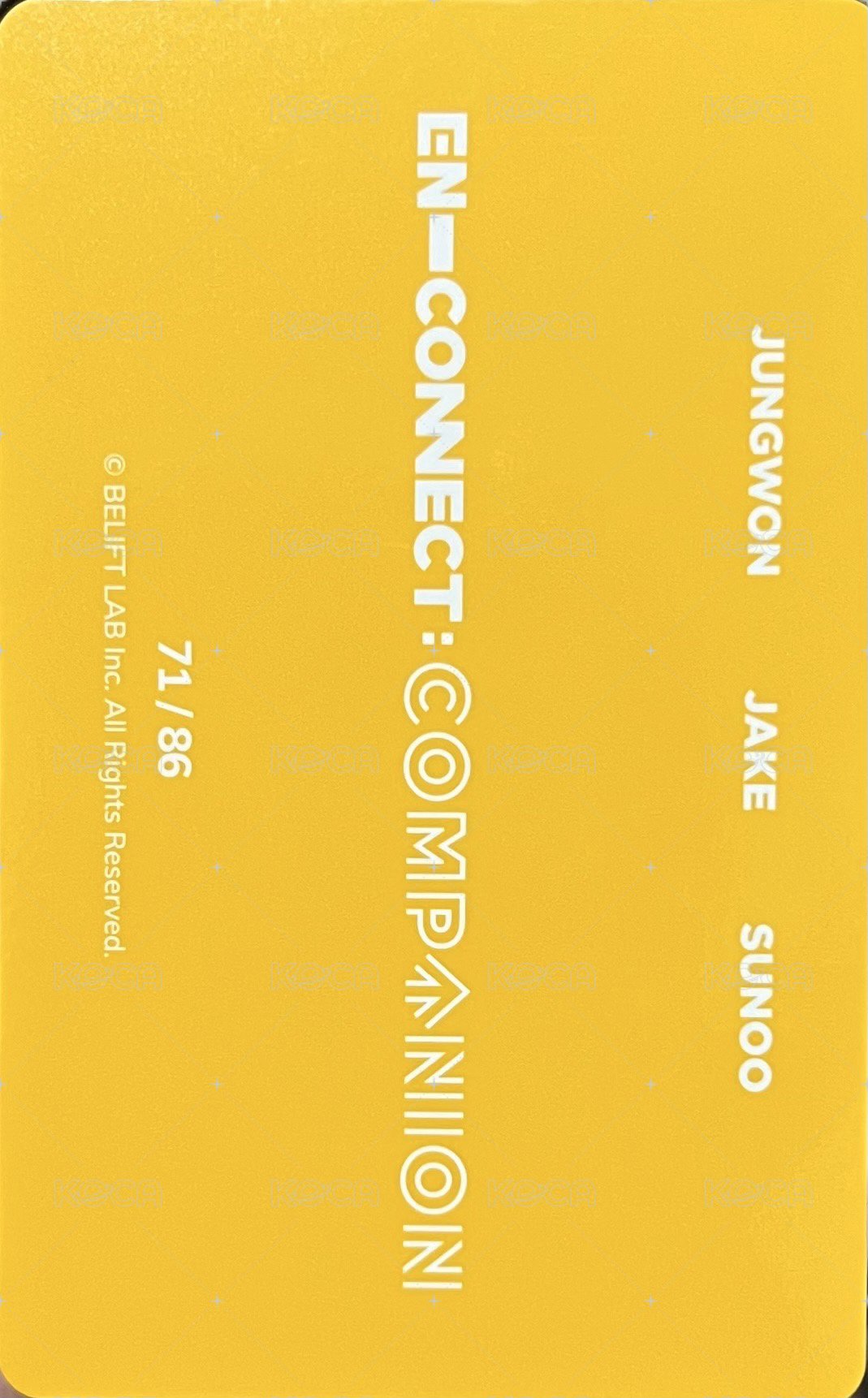 2021 EN-CONNECT FM 隨機卡  背面