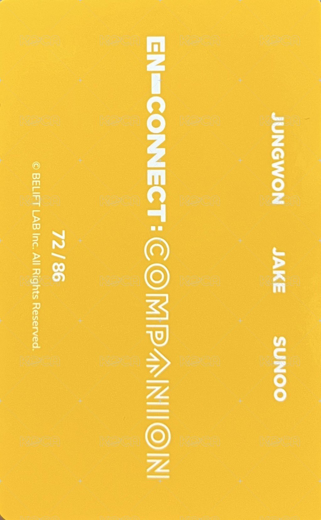 2021 EN-CONNECT FM 隨機卡  背面