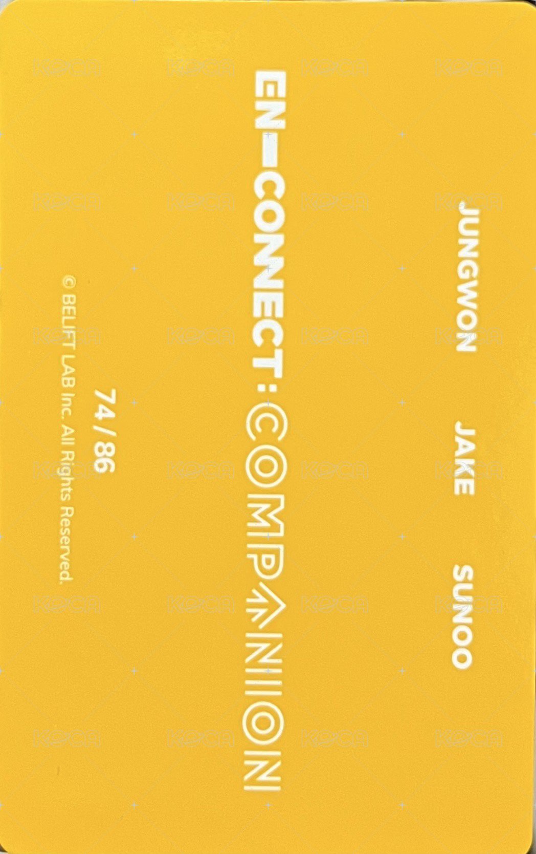 2021 EN-CONNECT FM 隨機卡  背面