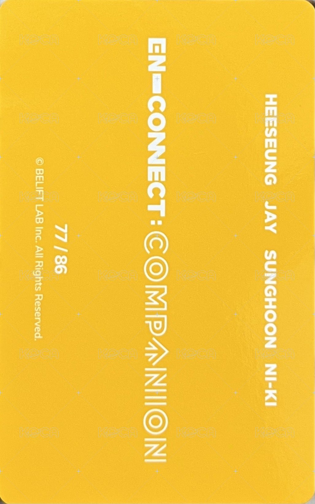 2021 EN-CONNECT FM 隨機卡  背面