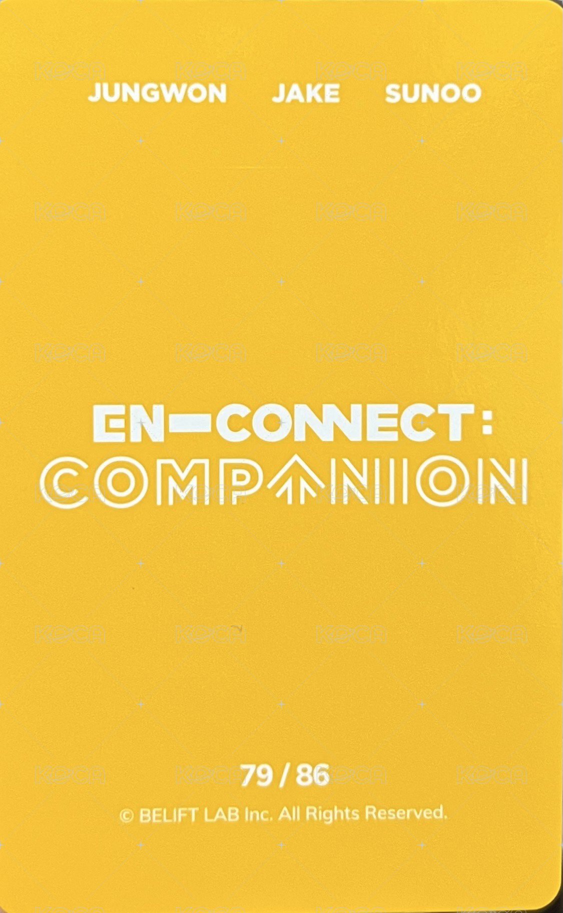 2021 EN-CONNECT FM 隨機卡  背面