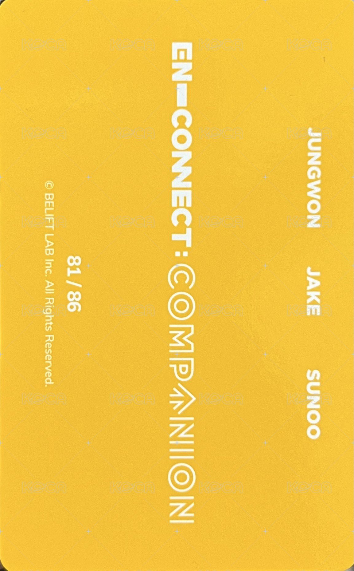 2021 EN-CONNECT FM 隨機卡  背面