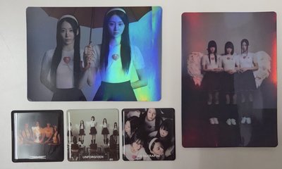 unforgiven 預售特典（照片立牌*2+磁鐵*3）