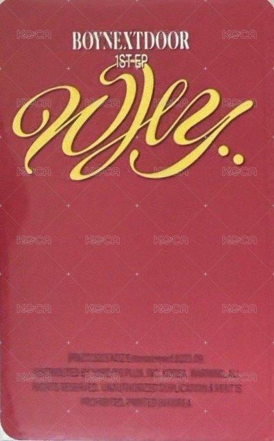 WHY.. KMStore 蝦皮 1.0 特典卡  背面