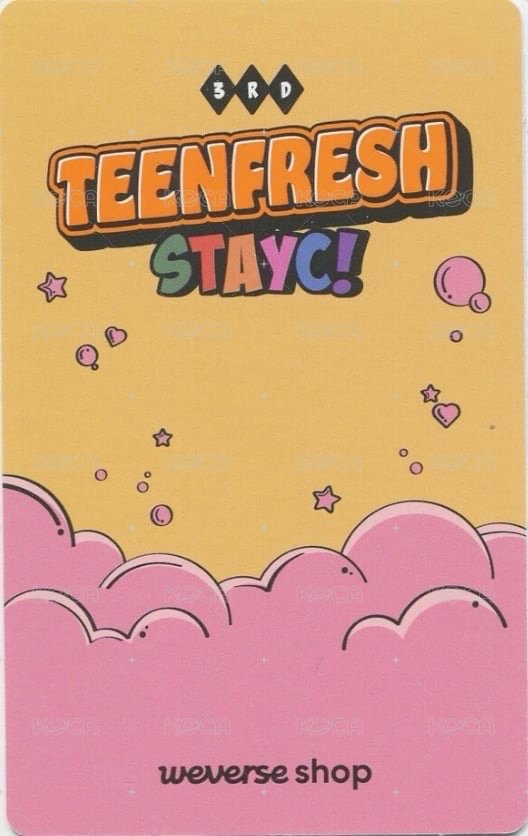 Bubble wvs 1.0 特典卡  背面