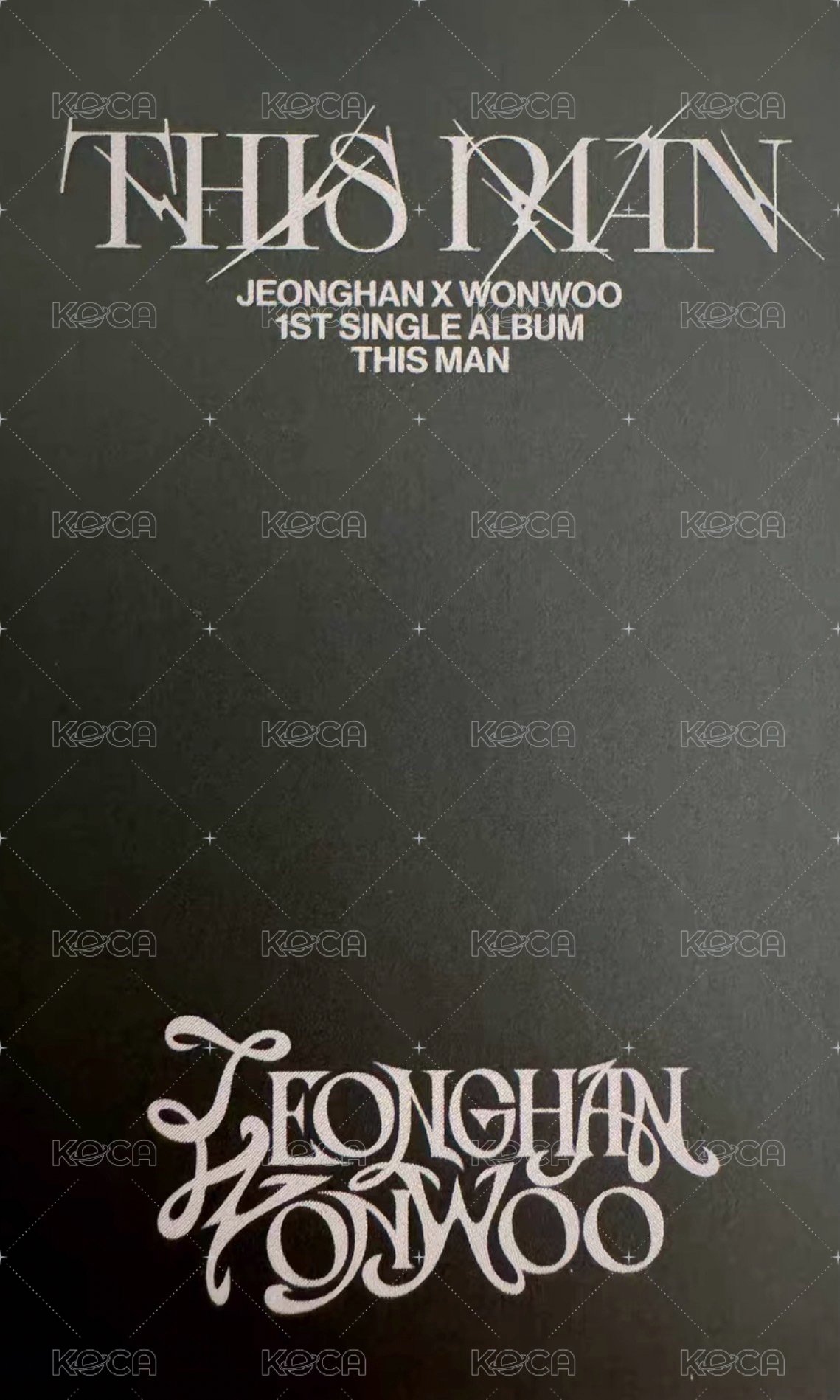 THIS MAN 日咖 抽選卡  背面