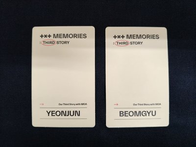 TXT 2023 回憶錄 MEMORIES : THIRD STORY DVD版 小卡 然竣 杋圭