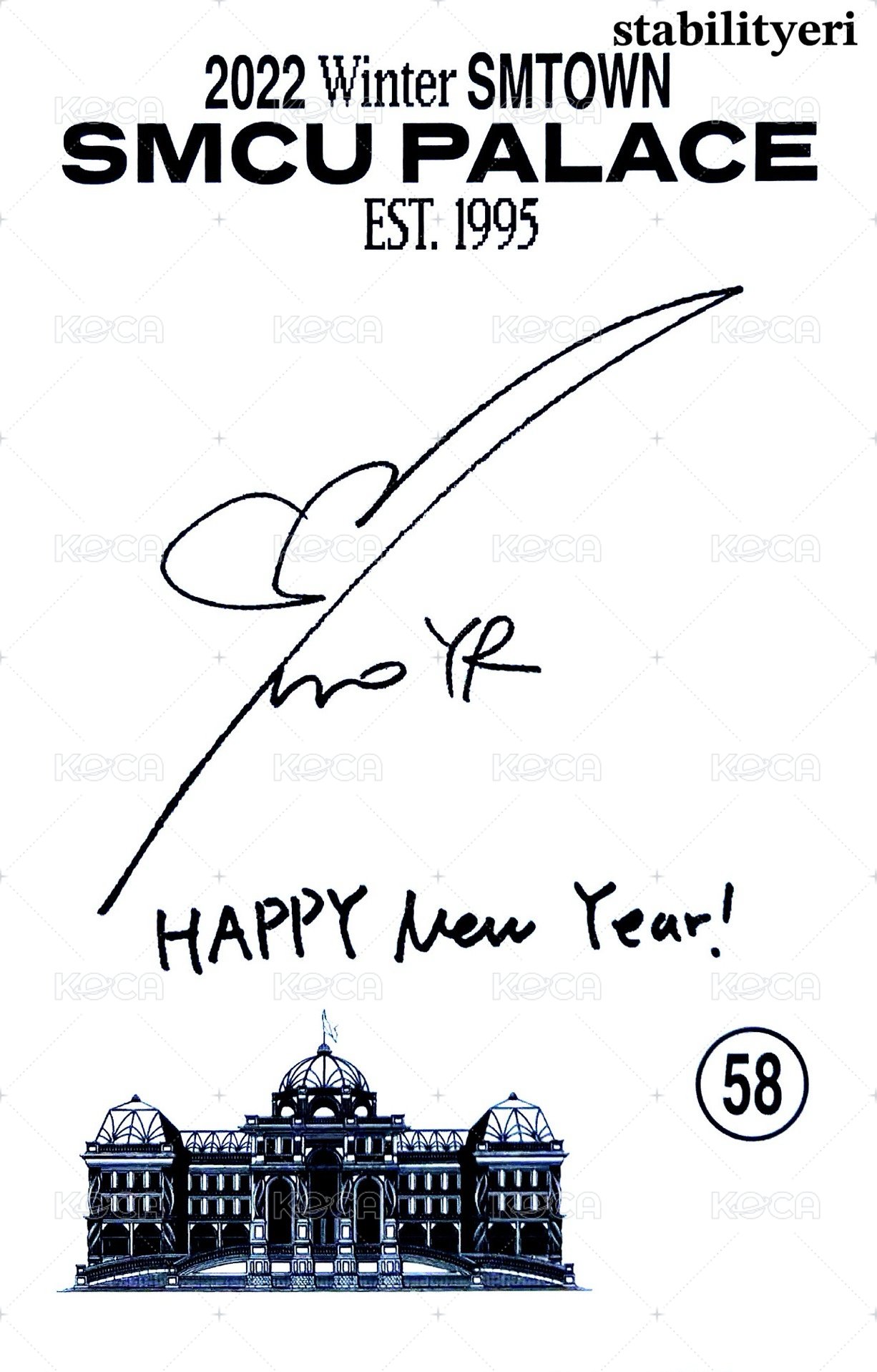 2022冬專 專輯卡 Portrait ver. 背面