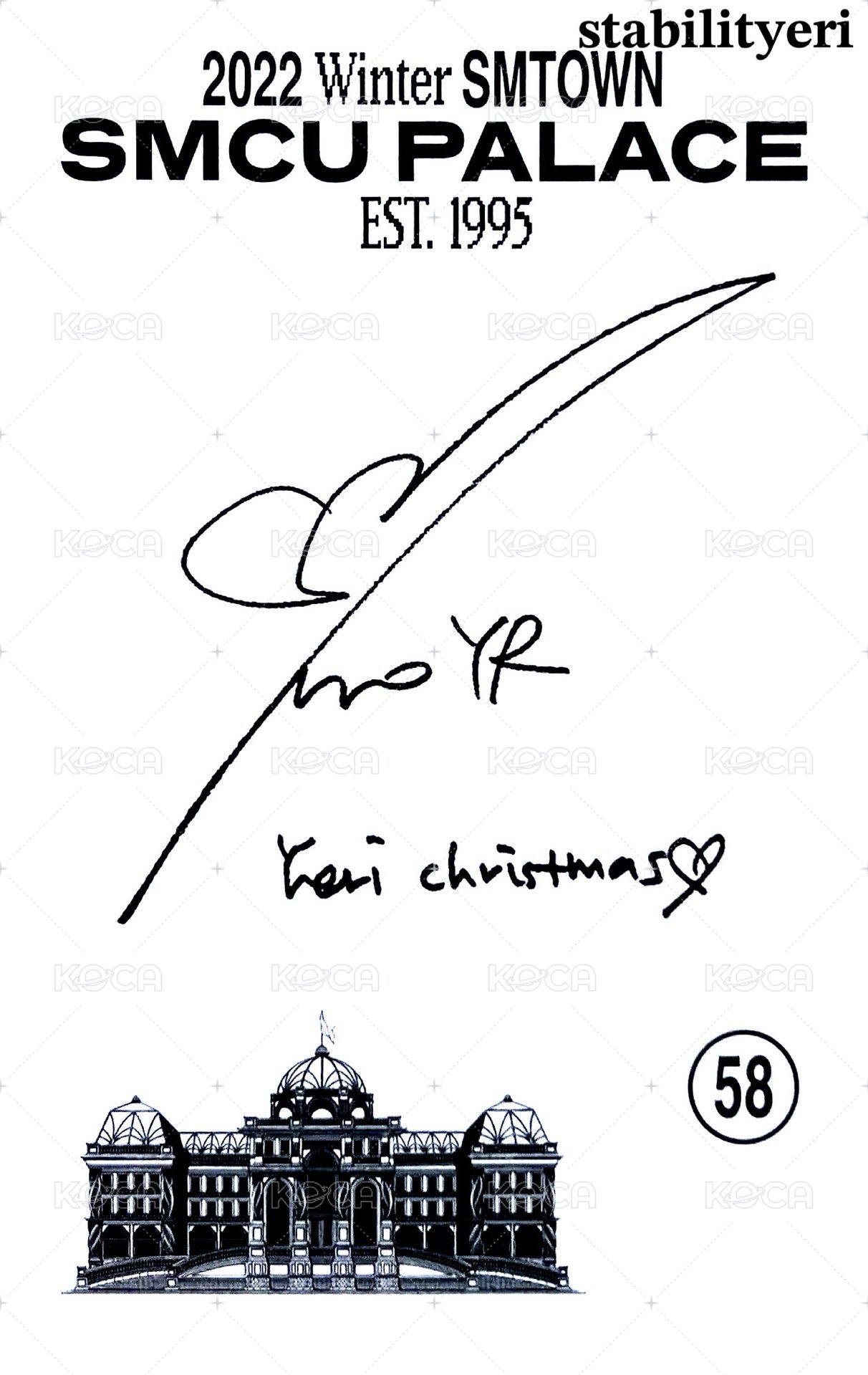 2022冬專 專輯卡 Palace ver. 背面