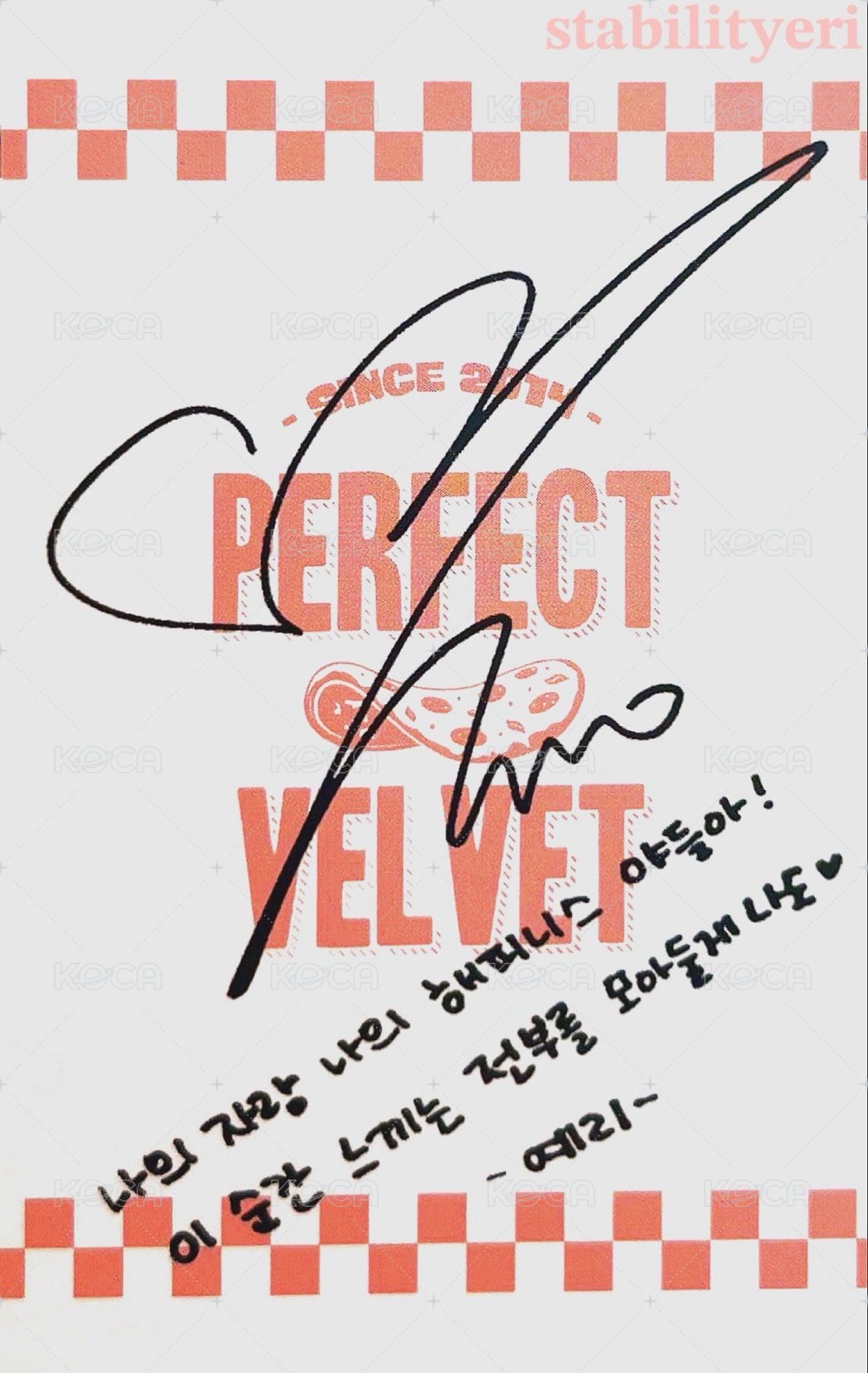 Peek-A-Boo 專輯卡  背面