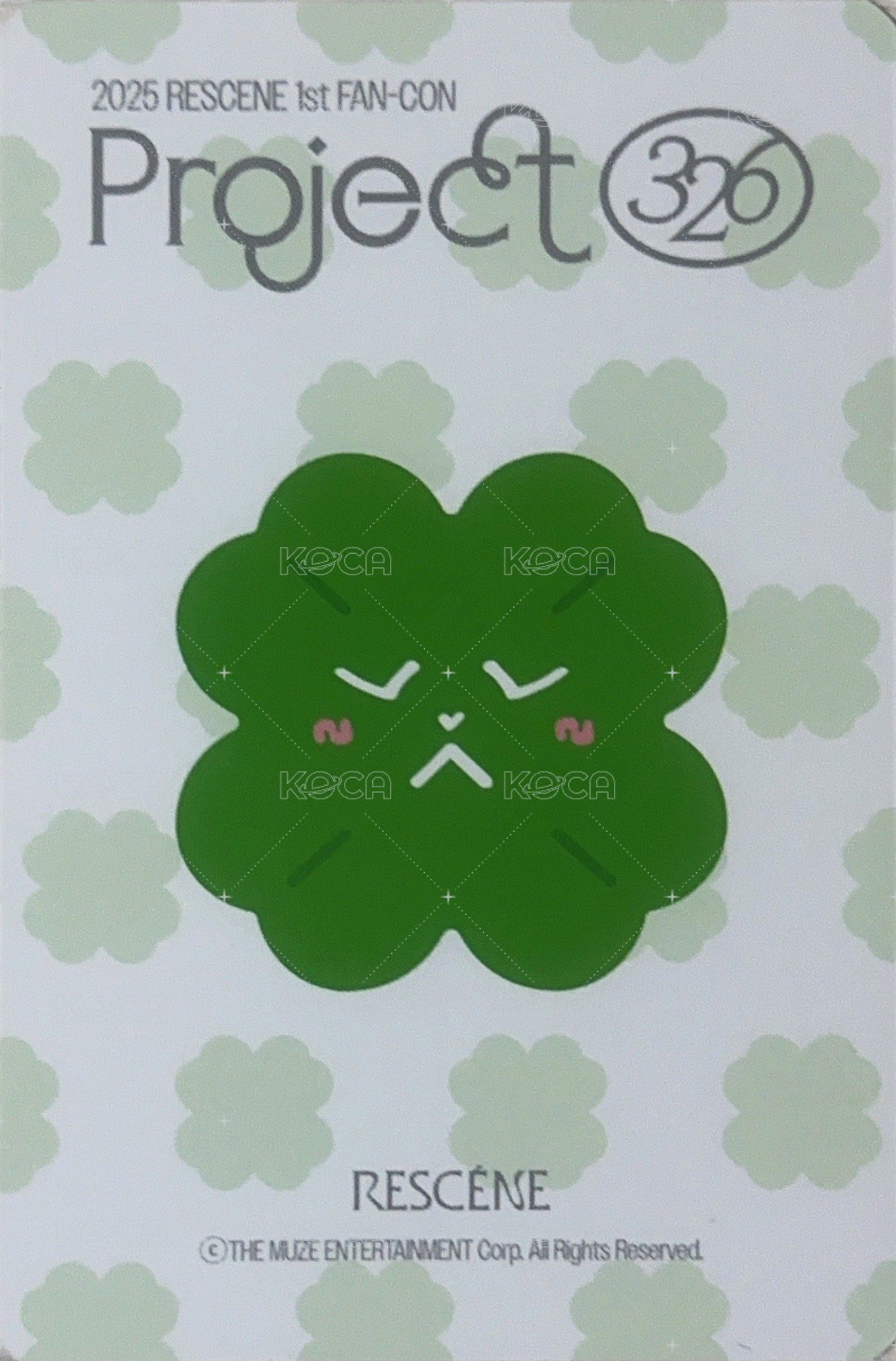 Project 326 wm 壓力球卡 周邊卡  背面