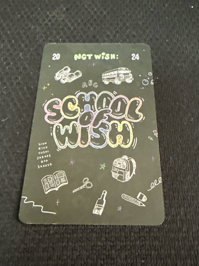 Nct wish Riku school of wish入場卡