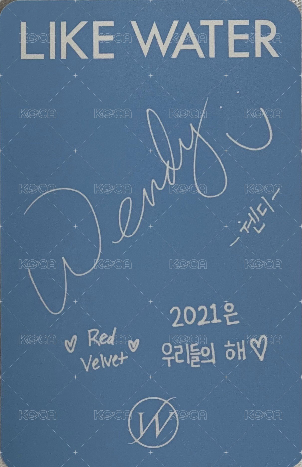 Like Water PB 專輯卡  背面
