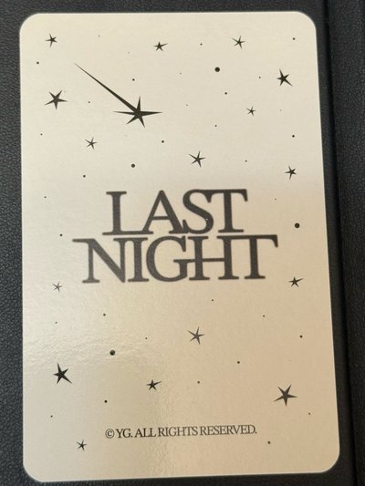 Treasure 金道榮 Doyoung Last night滿額卡/卡盒卡/護照夾卡