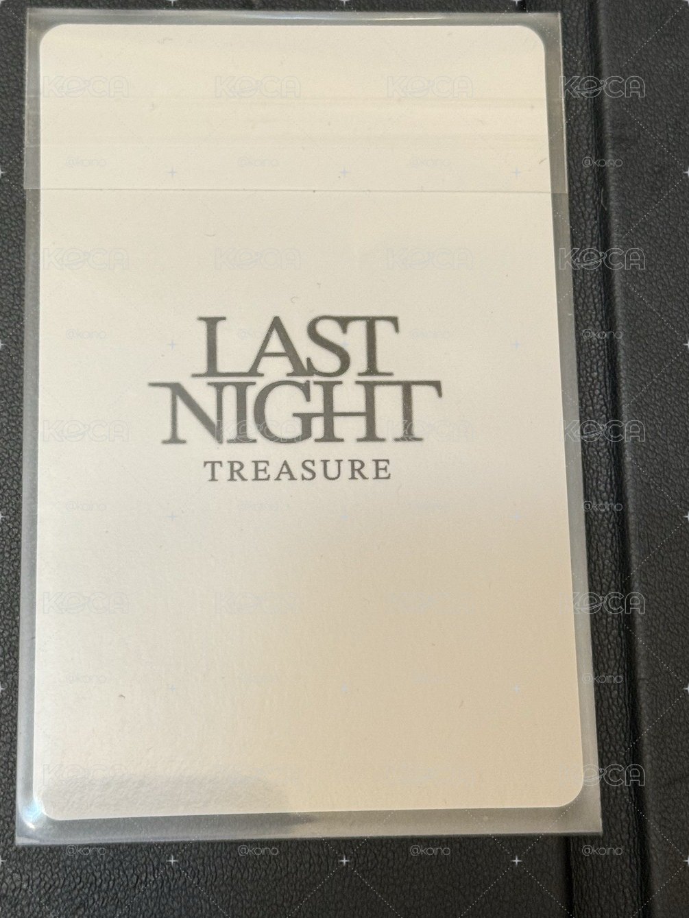 Treasure 金道榮 Doyoung Last night滿額卡/卡盒卡/護照夾卡