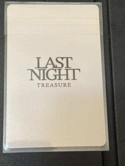 Treasure 金道榮 Doyoung Last night滿額卡/卡盒卡/護照夾卡