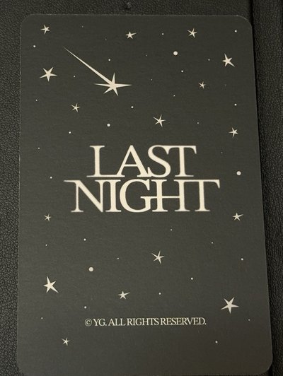 Treasure 金道榮 Doyoung Last night滿額卡/卡盒卡/護照夾卡