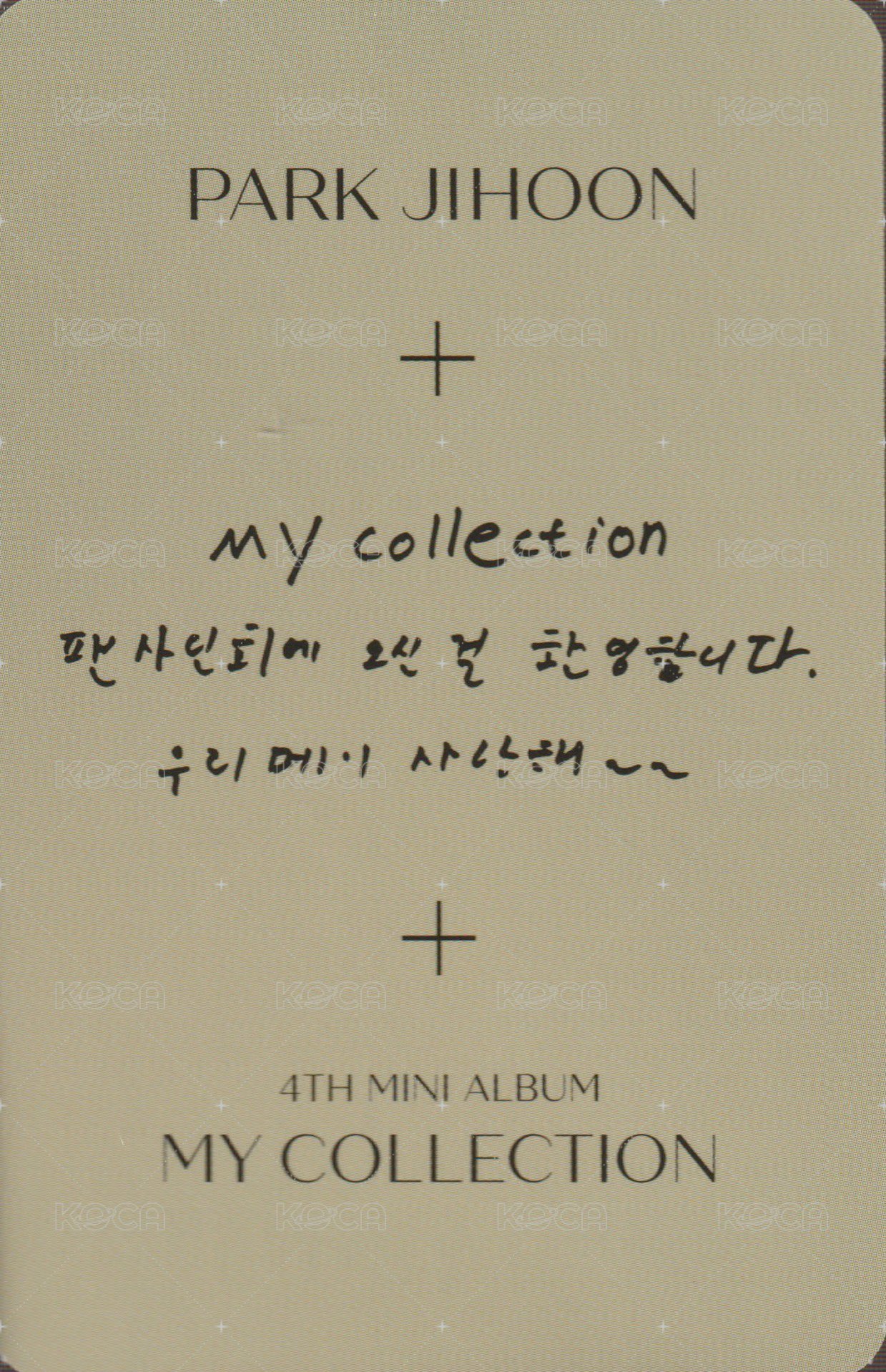 4th MINI 新那拉 簽售卡  背面