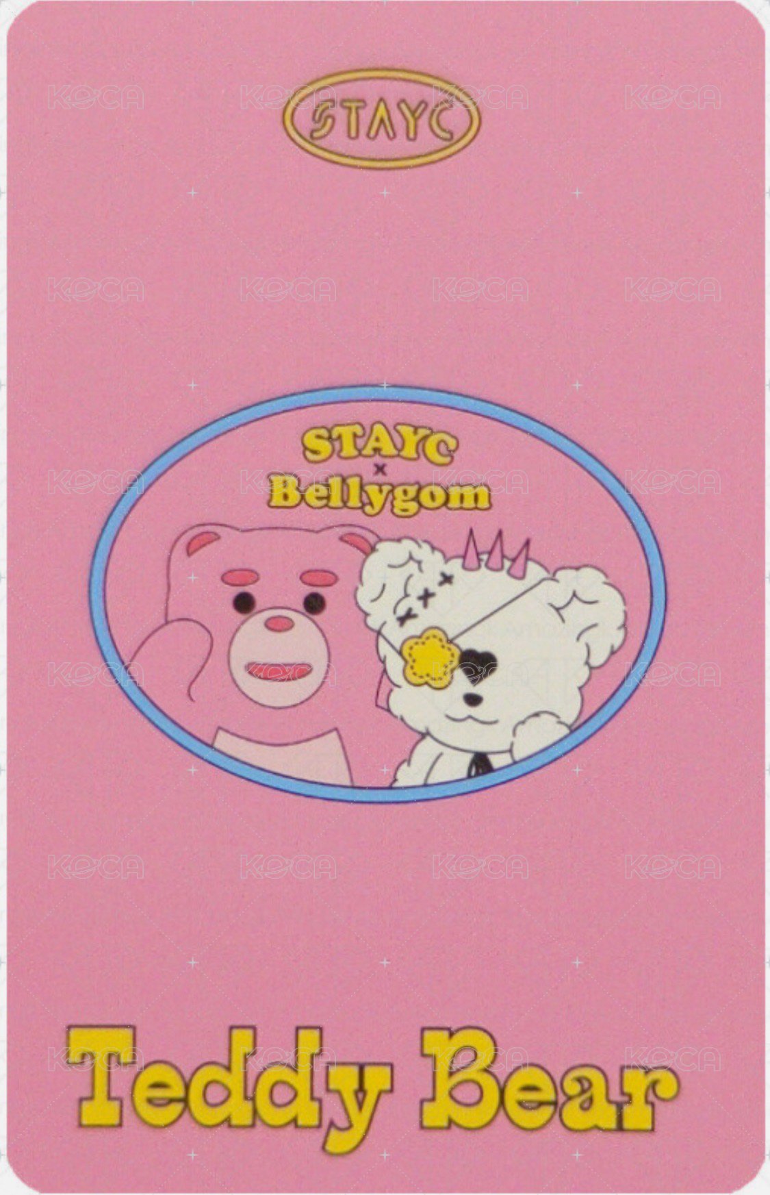 泰迪熊 wm 快閃 杯卡 周邊卡  背面