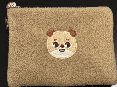 Don 刺繡絨毛收納包