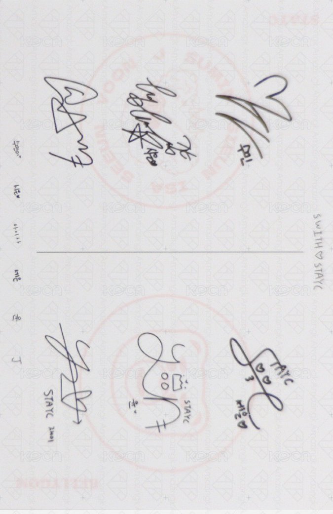 泰迪熊 wm 快閃 明信片  背面