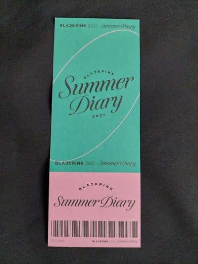 BLACKPINK ROSÉ 2021夏日日記特典票根