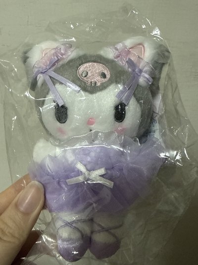 三麗鷗 白貓芭蕾系列 酷洛米吊飾娃娃