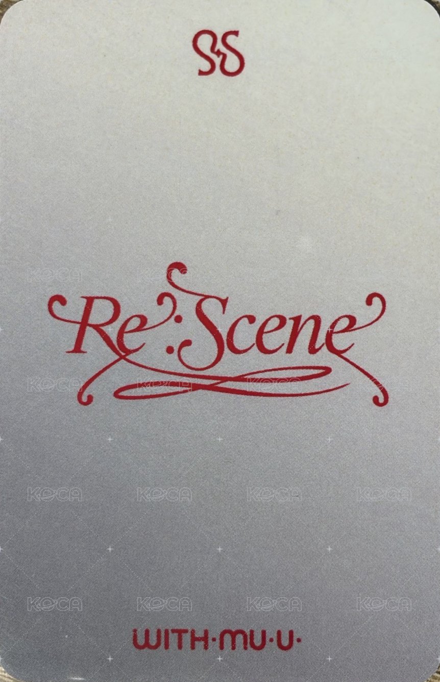 Re:Scene wm 特典卡 補償卡 背面