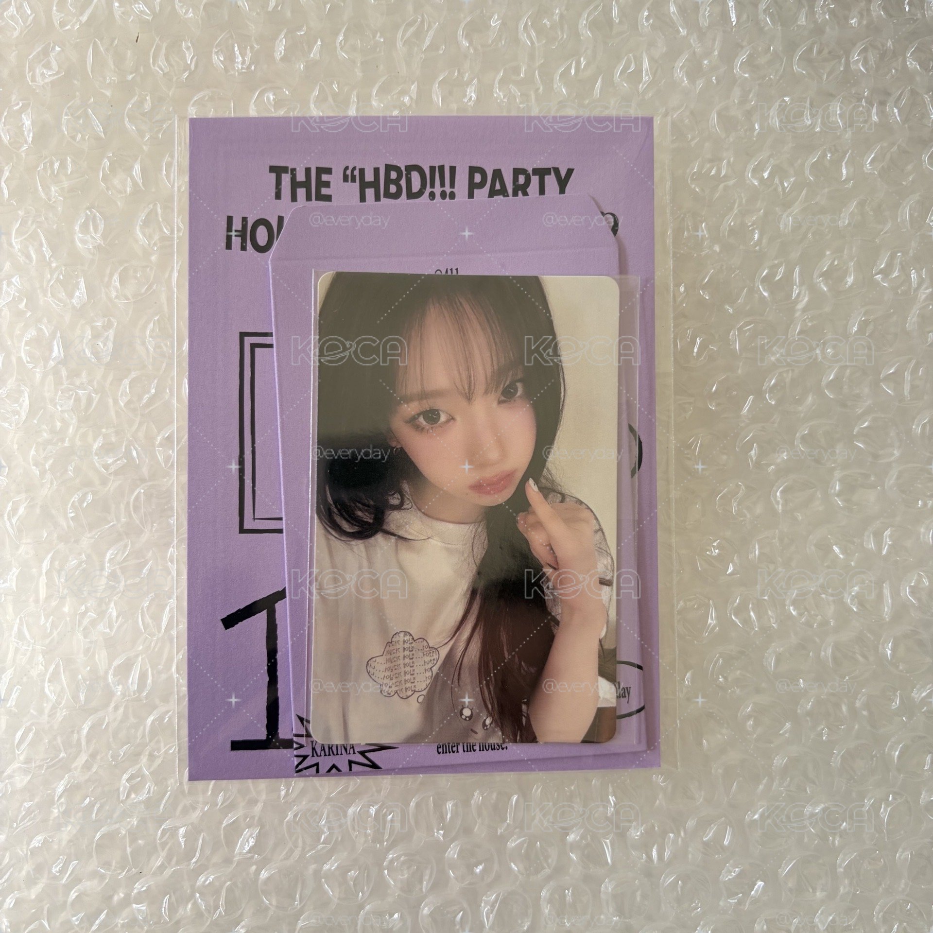 現貨）aespa 25生日卡柚 全新