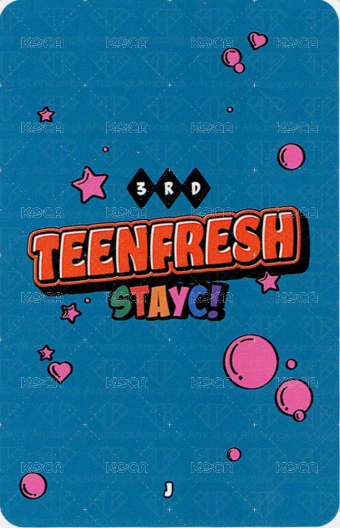 Bubble 專輯卡  背面