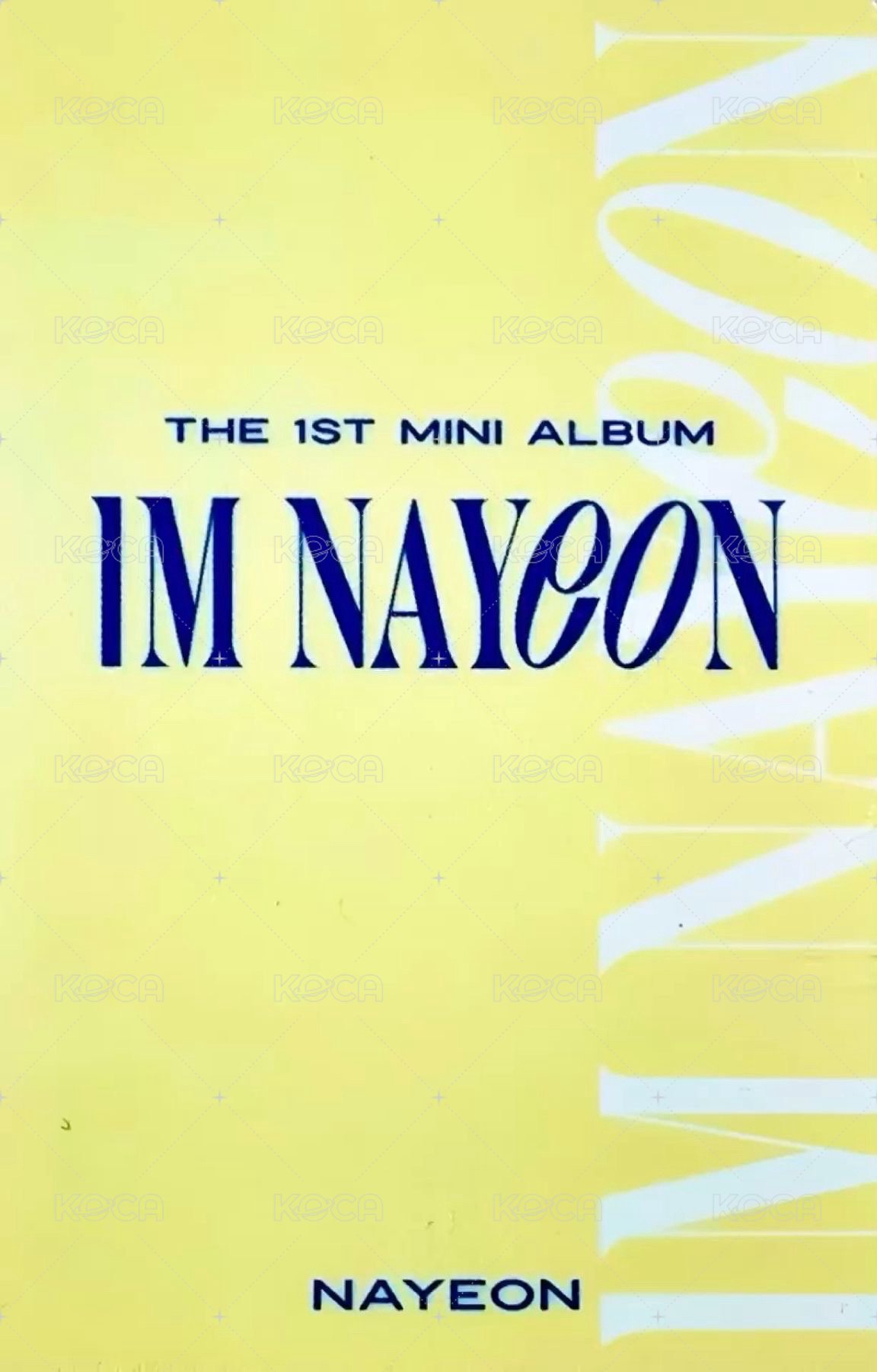 IM NAYEON sw 幸運卡  背面