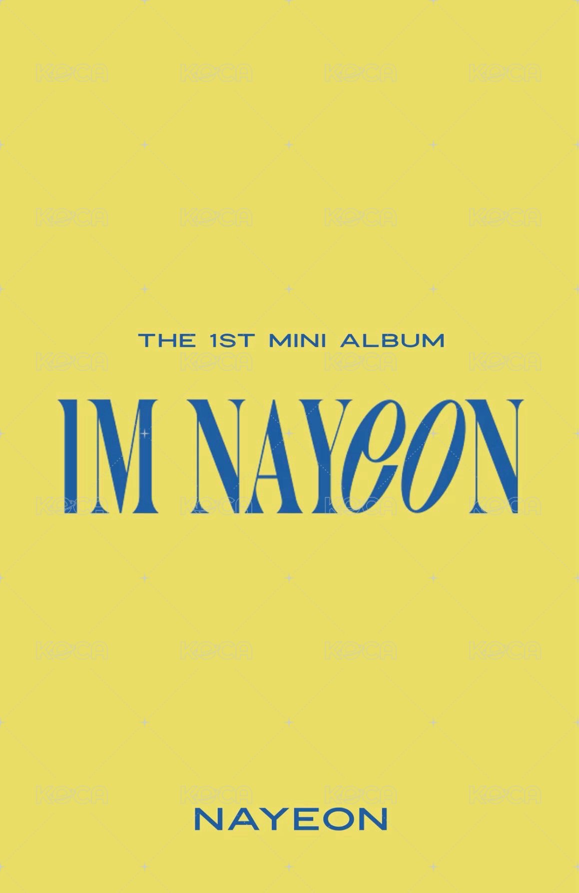 IM NAYEON mp 特典卡  背面