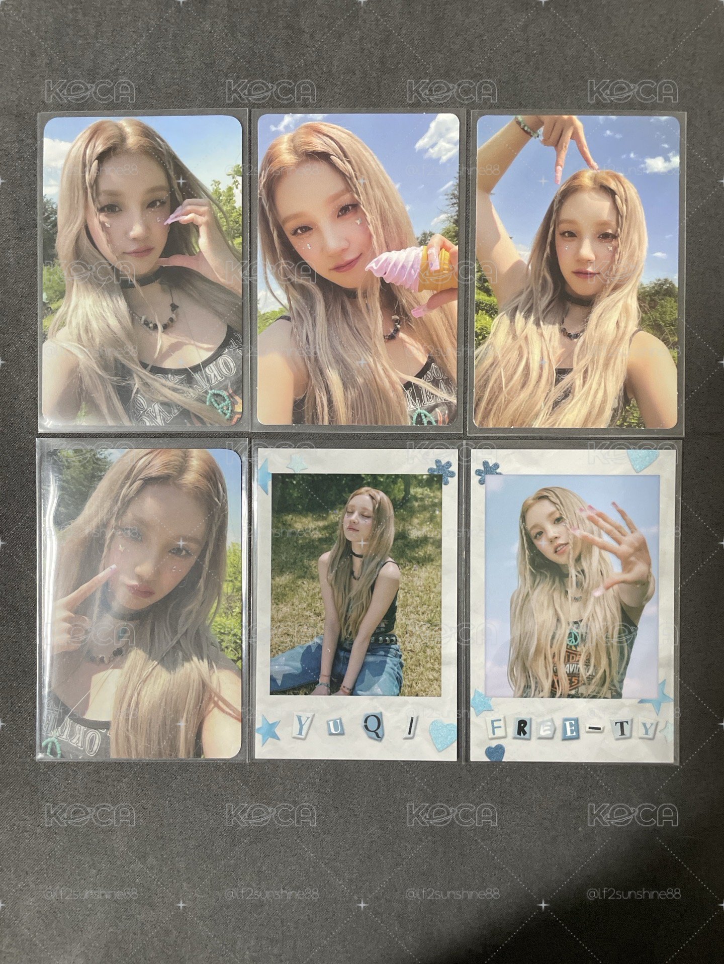 標價一起出 Gidle 演唱會周邊小卡 雨琦