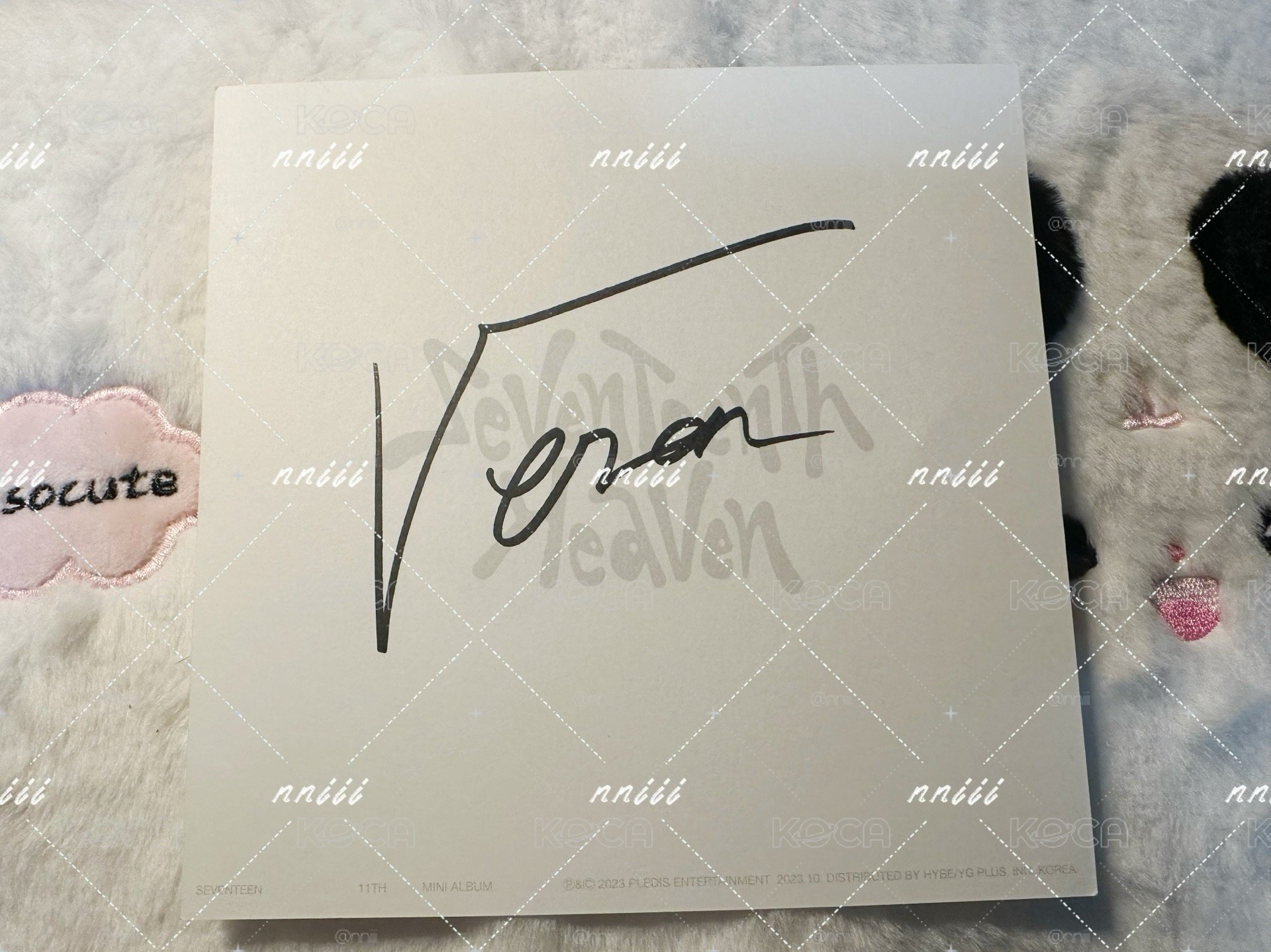 Seventeen 迷11 Vernon美通親簽