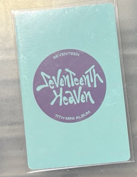 MINI11 yzy 6.0 特典卡  背面