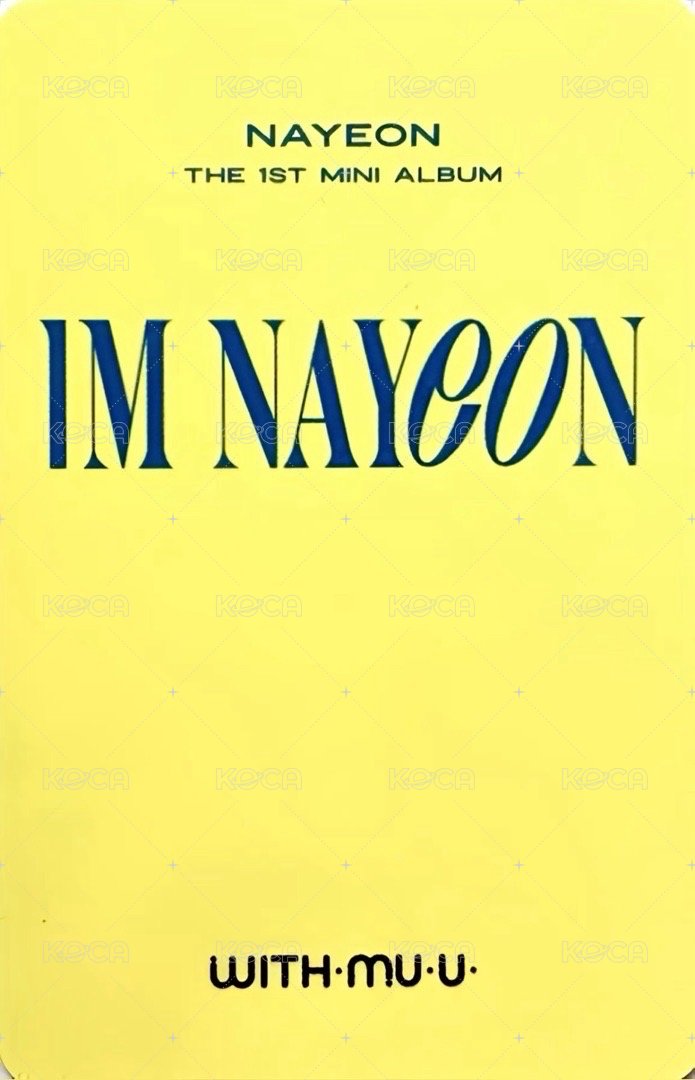 IM NAYEON wm 特典卡 櫻桃娜 背面