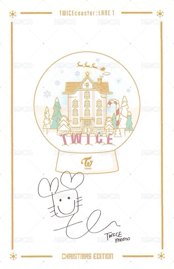 聖誕專 專輯卡  背面