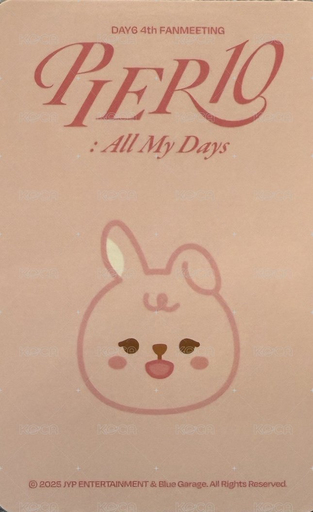 4th FM 坐墊 周邊卡  背面