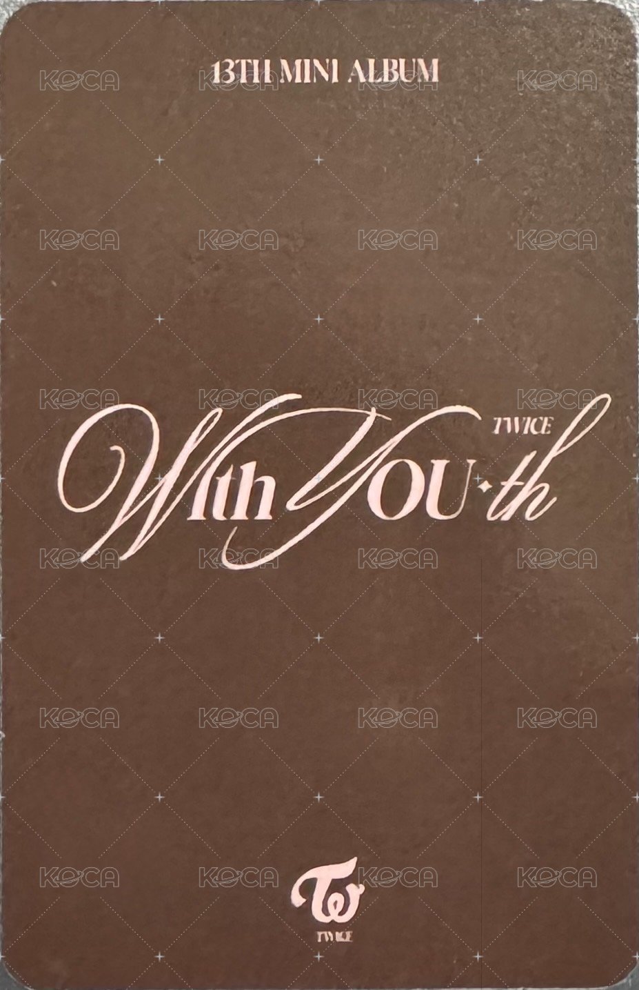 迷13 專輯卡 單封 背面