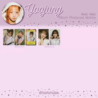 Weki Meki 迷1 YOOJUNG Photocard