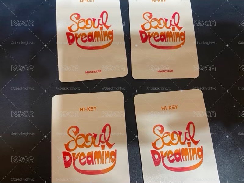 售 H1-KEY  迷你二輯"Seoul Dreaming" Makestar 通路特典小卡 MS 成套