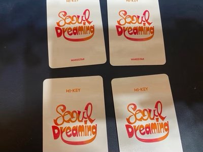 售 H1-KEY  迷你二輯"Seoul Dreaming" Makestar 通路特典小卡 MS 成套