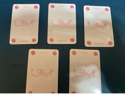 售Rescene 迷你二輯 "Glow Up"Everline 通路特典小卡 成套 EL