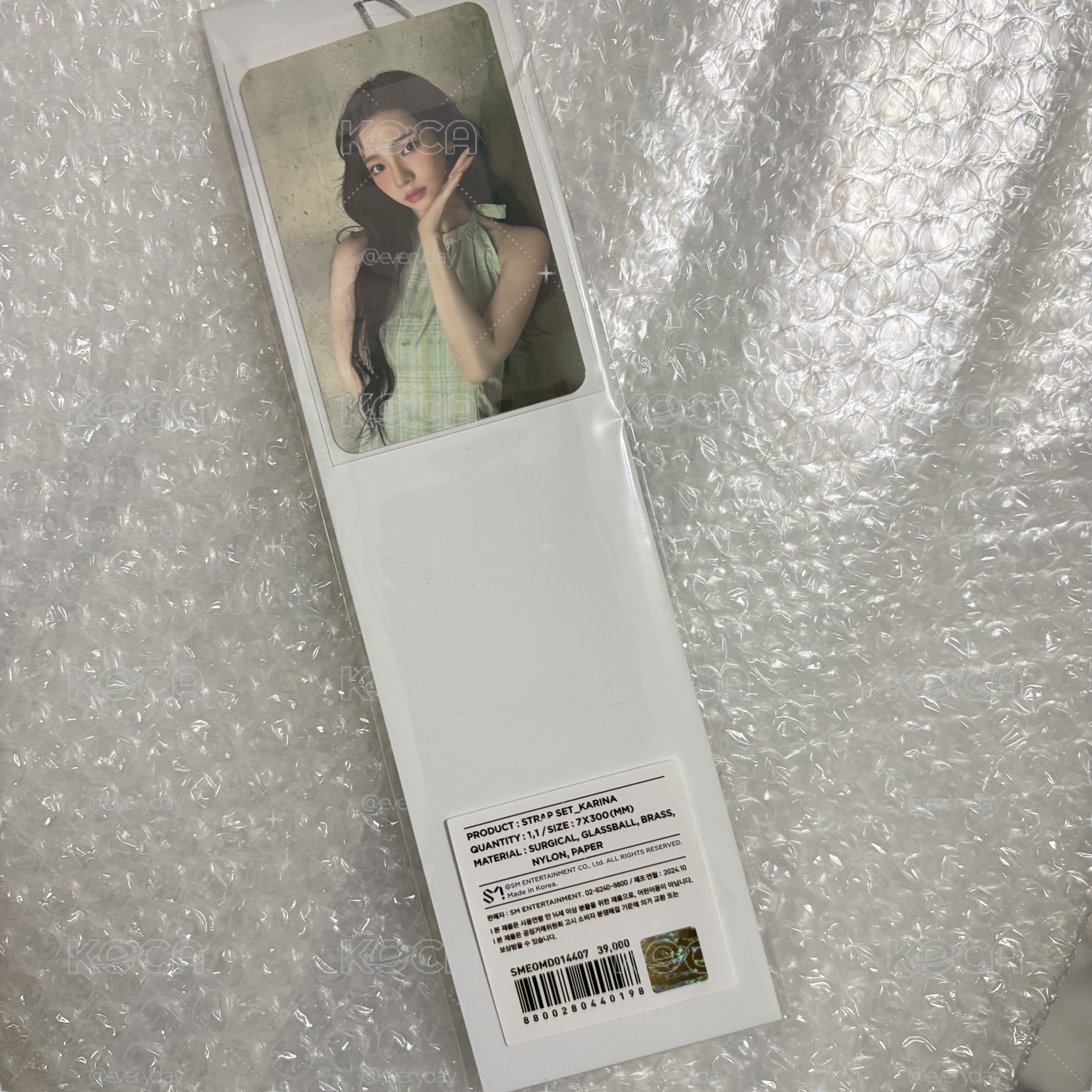 現貨）全新未拆ᯓ★aespa 柚 Karina Whiplash掛鏈+小卡
