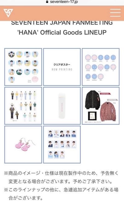 SVT 19年日巡場週外套