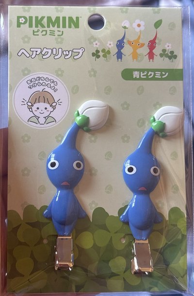 皮克敏髮夾 紅/藍