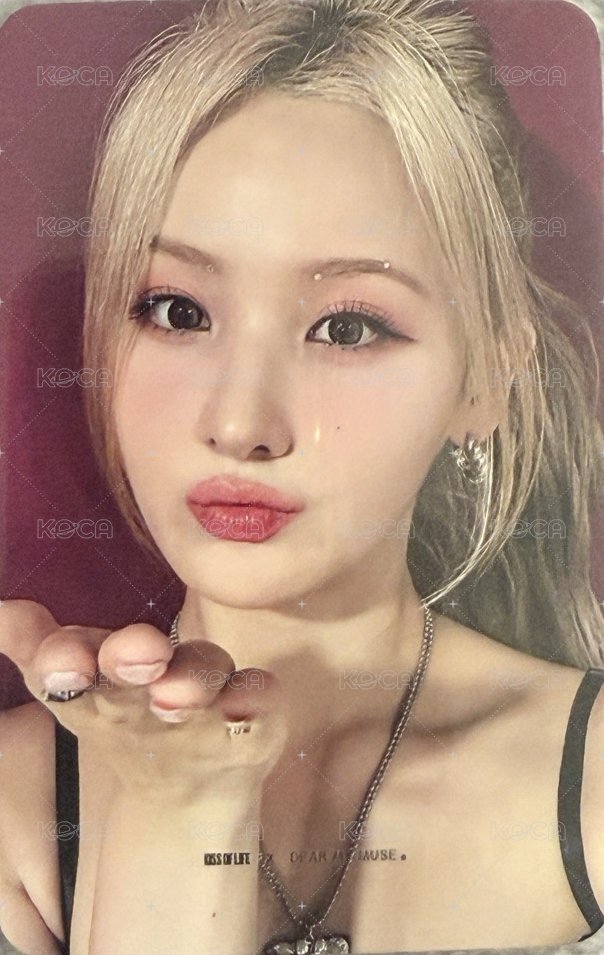 KISS OF LIFE dmm 簽售卡 dmm線下飛吻雙面卡 背面