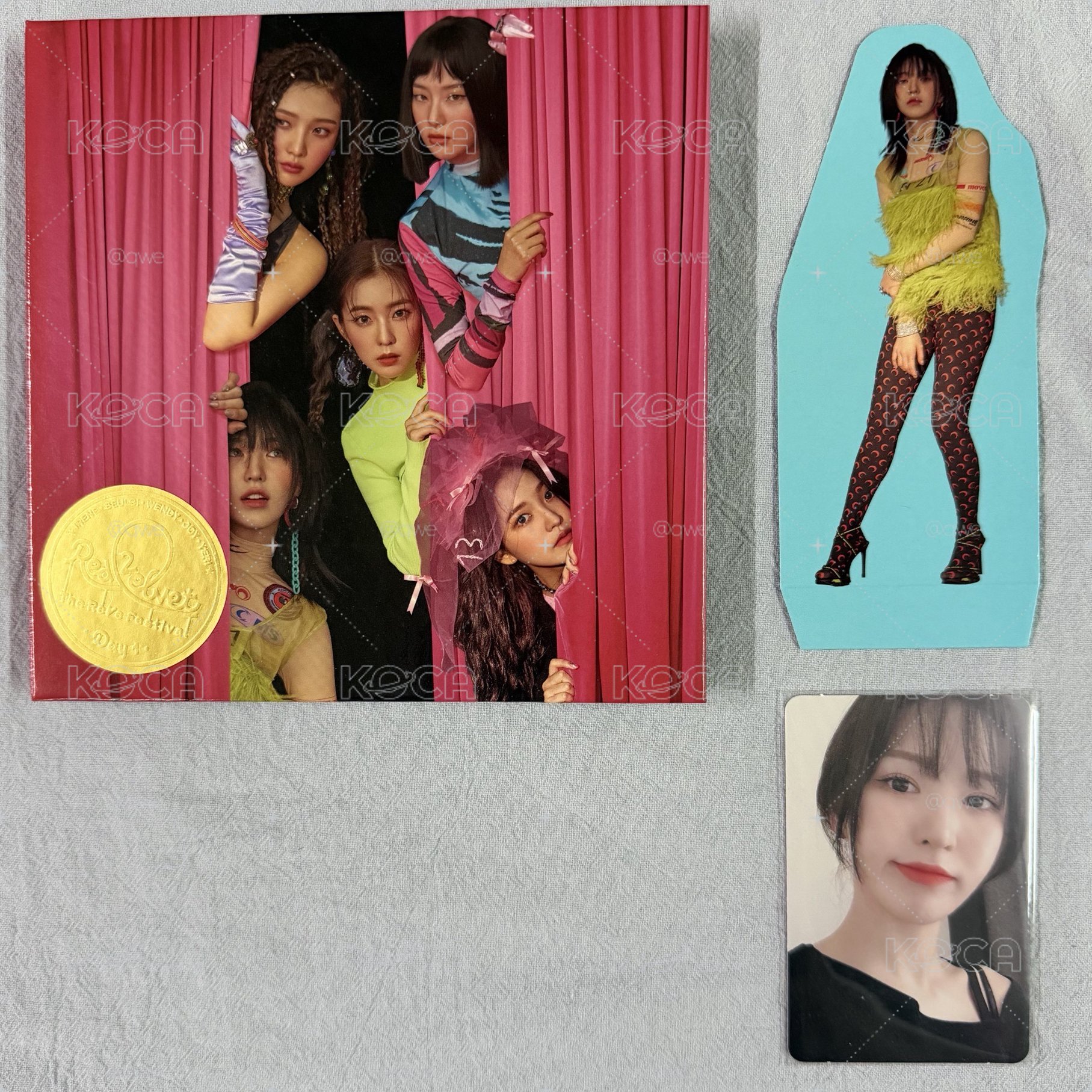 Red Velvet THE REVE FESTIVAL DAY1 GUIDE BOOK版 Wendy 專輯 小卡